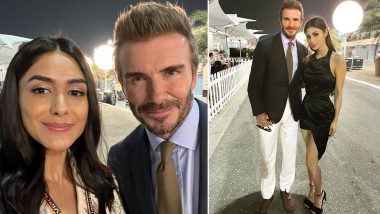 Mrunal Thakur and Mouni Roy are Super Elated to Meet David Beckham at the Qatar Grand Prix (View Pics)