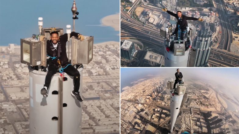 Best Shape of My Life: Will Smith Climbs Up on the Top of Dubai’s Burj ...