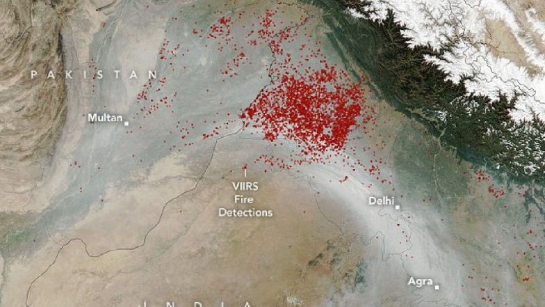 NASA Photo Shows How Crop Fires in North India Contributing to Delhi's Air Pollution