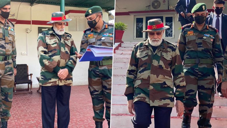 Diwali 2021 Celebrations: PM Narendra Modi Arrives in Jammu and Kashmir's Nowshera to Celebrate Deepavali with Soldiers