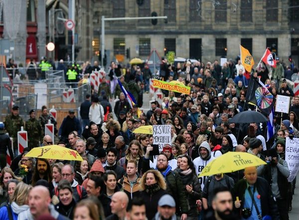 Protests Against COVID-19 Curbs Rock Netherlands, Belgium, France
