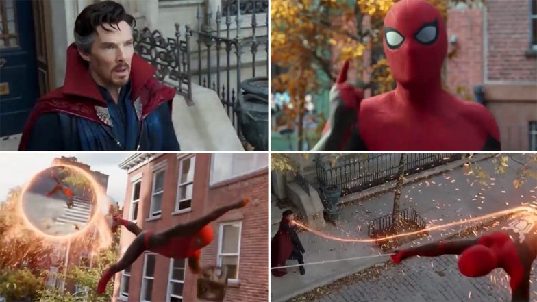 Spider-Man No Way Home: New Clip Shows an Extended Conversation Between Tom Holland's Web Crawler and Doctor Strange! (Watch Video)