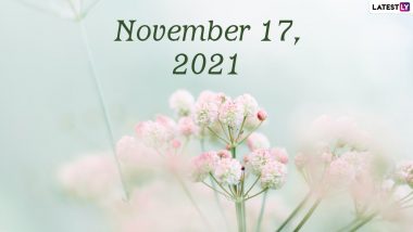 November 17, 2021: Which Day Is Today? Know Holidays, Festivals and Events Falling on Today’s Calendar Date