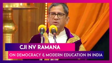 CJI NV Ramana On Democracy And Modern Education In India At SSSIHL Convocation Ceremony