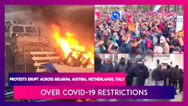 Protests Erupt Across Belgium, Austria, Netherlands, Italy & More European Countries Over Covid-19 Restrictions