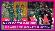 PAK vs SCO Stat Highlights T20 World Cup 2021: Pakistan Extends Their Unbeaten Streak