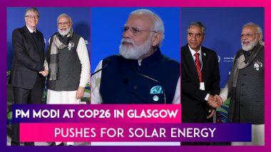 PM Modi At COP26 In Glasgow Pushes For Solar Energy, Calls For ‘One Sun, One World, One Grid’