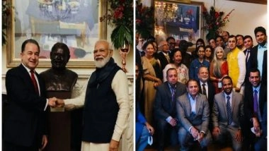 World News | Ahead of COP-26, PM Modi Meets with Indian Community Members, Indologists in Glasgow