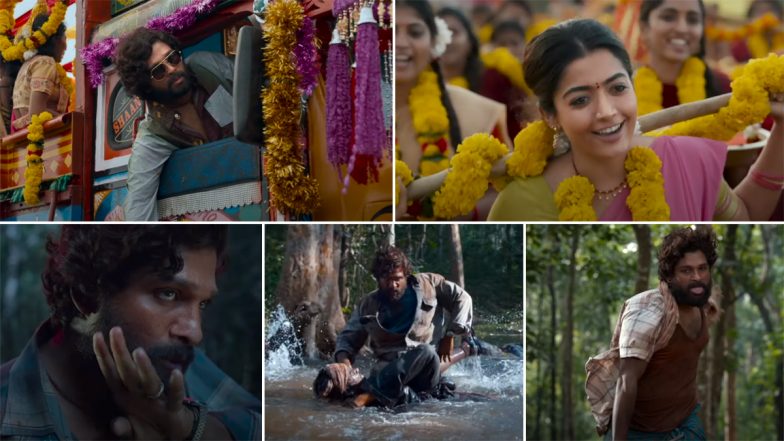 Pushpa the Rise – Part 1: Here’s Introducing Allu Arjun as Pushpa Raj From His Upcoming Movie Co-Starring Rashmika Mandanna, Fahadh Faasil (Watch Video)