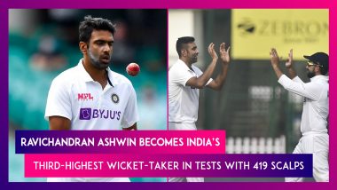 Ravichandran Ashwin Overtakes Harbhajan Singh To Become India’s Third-Highest Wicket-Taker in Tests