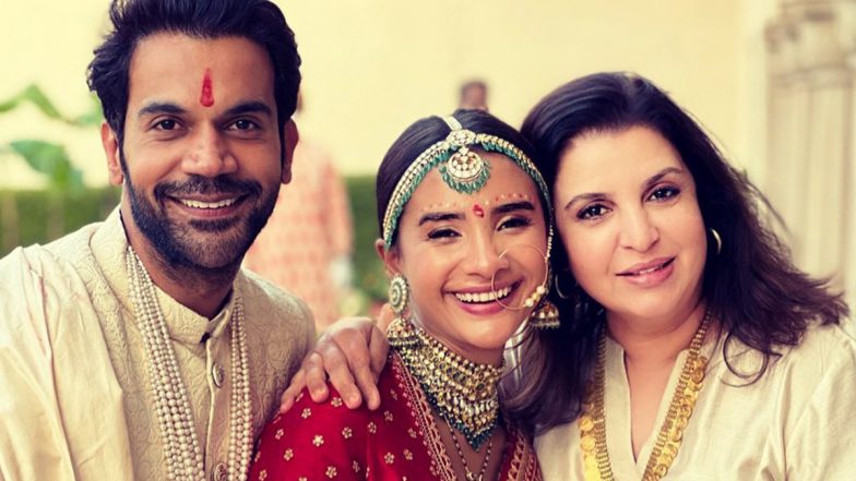 Rajkummar Rao and Patralekhaa’s Marriage: Farah Khan Shares a Priceless Moment From D-Day, Calls It the ‘Most Beautiful’ Wedding!