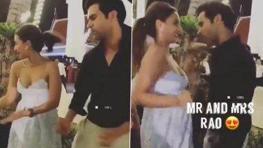 Rajkummar Rao and Patralekhaa Dance to Amitabh Bachchan’s 'Jumma Chumma De De' at Their Wedding Reception (Watch Video)