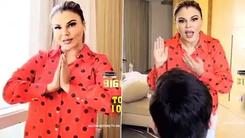 Bigg Boss 15: Rakhi Sawant Asks ‘Chalega Ki Nahi’ to Husband Ritesh Before Entering the Show (Watch Video)