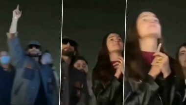 Ranveer Singh and Alia Bhatt Dance to 'Brown Munde' at AP Dhillon’s Concert in Delhi (Watch Video)