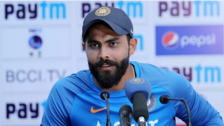 Ravindra Jadeja Has A Cheeky Response to a Journalist Who Asked All-Rounder About Afghanistan Beating New Zealand in an All-Important tie (Watch Video)