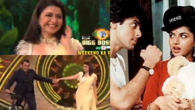Bigg Boss 15 Weekend Ka Vaar Salman Khan And Bhagyashree Dancing On Aaya Mausam Dosti Ka Is