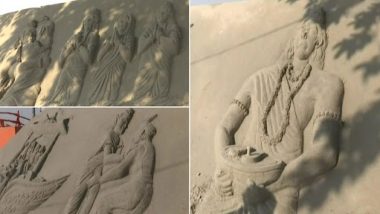 Diwali 2021: Sand Artist Rupesh Singh Recreates Famous Episodes of Ramayana in Ayodhya (See Pics)