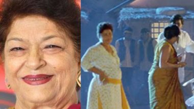 Saroj Khan Birth Anniversary: Did You Spot The Legendary Choreographer in Aamir Khan And Urmila Matondkar's Rangeela? (Watch Video)