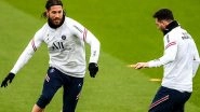 Lionel Messi & Sergio Ramos Train Together For the First Time Ahead of PSG vs Nantes, Ligue 1 2021-22 (See Pics)