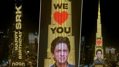 Shah Rukh Khan Gets Honoured by Dubai’s Burj Khalifa on His 56th Birthday!  (Watch Video)