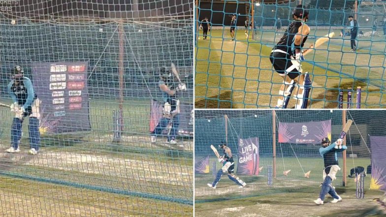 Virat Kohli and Rohit Sharma Sweat It Out in the Nets Ahead of IND vs AFG T20 World Cup 2021 Clash (Watch Video)