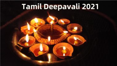 Tamil Deepavali 2021 Date: Know Its Difference Between Diwali, Abhyanga Snan Time, Puja Shubh Muhurat, Significance and Celebrations Related to the Festival