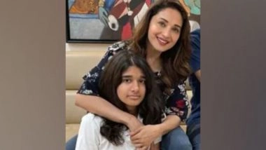 Entertainment News | Madhuri Dixit Praises Son Ryan for Donating Hair to Cancer Society