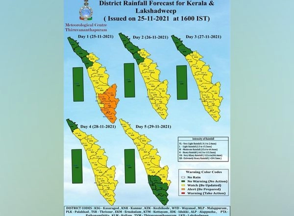 India News | Kerala Rains: IMD Issues Orange, Yellow Alerts in Several Districts