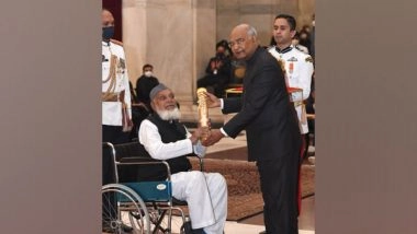 India News | Social Worker Mohammad Shareef Receives Padma Shri Award