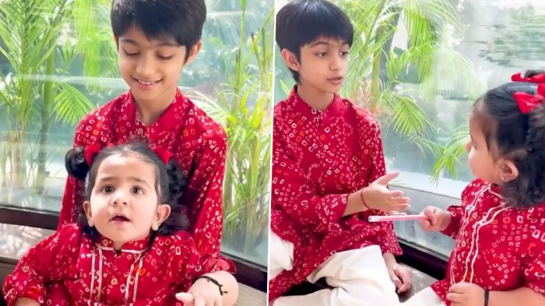 Shilpa Shetty Kundra's Daughter Samisha Wishes ‘Happy Bhai Dooj’ to Brother Viaan in This Adorable Video!