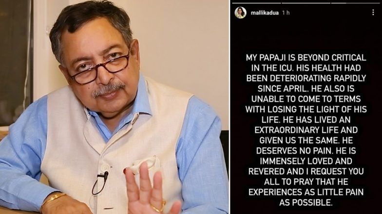 Vinod Dua Health Update: Journalist's Daughter Mallika Dua Requests People Not to Spread Rumours About His Death, Says 'He is in ICU'