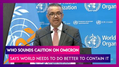 WHO Sounds Caution On Omicron, Says World Needs To Do Better To Contain It