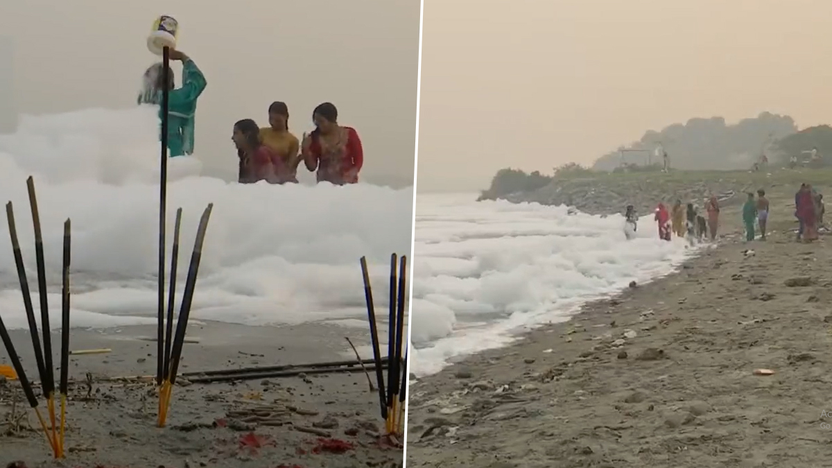 Chhath Puja 2021: Delhi Govt Deploys 15 Boats to Remove Toxic Foam from Yamuna  River