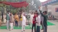 India News | Haryana: Farmers Protest Outside Narnaund Police Station Demanding FIR Against BJP MP for Allegedly Attacking Farmer