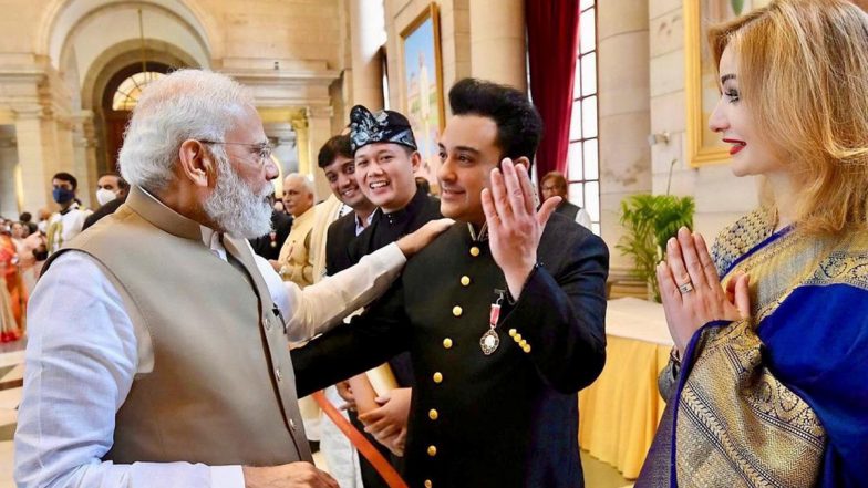 Padma Shri Winner Adnan Sami And His Wife Roya Sami Khan Meet PM Narendra Modi Post The Prestigious Award Ceremony (View Pic)