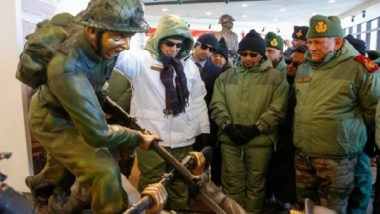 India News | Rezang La Memorial Symbolises India's Stand of Giving Befitting Reply to Anyone Who Threatens Its Sovereignty, Integrity: Rajnath Singh