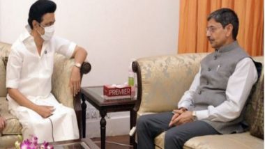 India News | Tamil Nadu Rains: CM MK Stalin Meets Governor RN Ravi to Discuss Situation