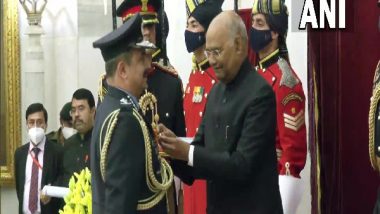 Air Chief Marshal Vivek Ram Chaudhari, Vice Admiral R Hari Kumar Awarded Param Vishisht Seva Medal by President Ram Nath Kovind