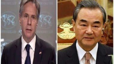 World News | Ahead of Xi, Biden Virtual Meet, FM Wang, Blinken Discuss Ties over Phone