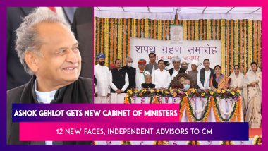 Rajasthan: Ashok Gehlot Gets New Cabinet Of Ministers; 12 New Faces, Independent Advisors To CM
