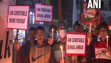 India News | Candlelight Protest Held in Srinagar Against Civilian Killings in J-K