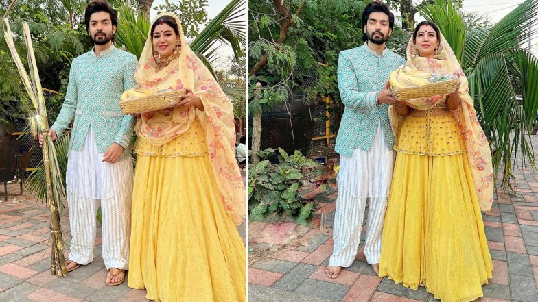 Debina Bonnerjee Performs Chhath Puja With Husband Gurmeet Choudhary For the First Time (View Pics)
