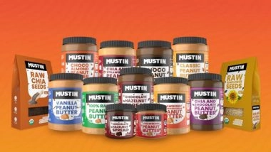 Business News | Gujarat's Homegrown Peanut Butter Brand, Mustin, Has Launched Unique Flavours for the First Time in India to Appeal to Consumers' Taste Buds