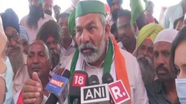 India News | Rakesh Tikait Takes an Indirect Dig at Owaisi, Calls Him Unbridled Bull, B Team of BJP