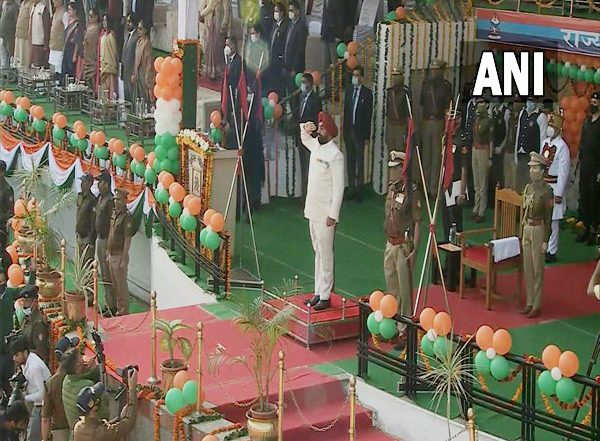 India News | Uttarakhand Governor Takes Salute at Ceremonial Parade on State's Formation Day