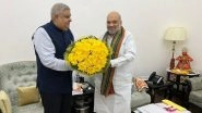India News | West Bengal Governor Jagdeep Dhankhar Meets Amit Shah