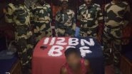 India News | BSF Apprehends Smuggler with Silver Jewellery Worth Rs 3 Lakh from West Bengal
