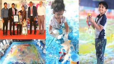 Business News | Largest Abstract Painting in the World by Youngest Sibling Duo Sets UNICO World Record