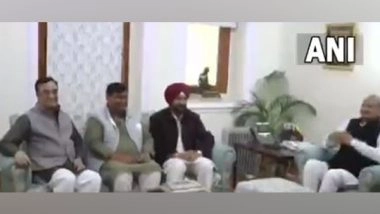 India News | Punjab CM Charanjit Singh Channi Meets Rajasthan CM Ashok Gehlot
