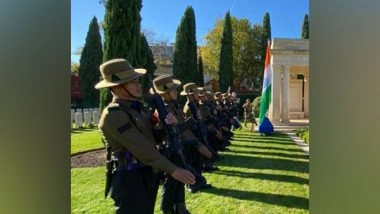 World News | Indian, French Contingents Participating in Joint Military Exercise Visit War Cemetery in Marseilles